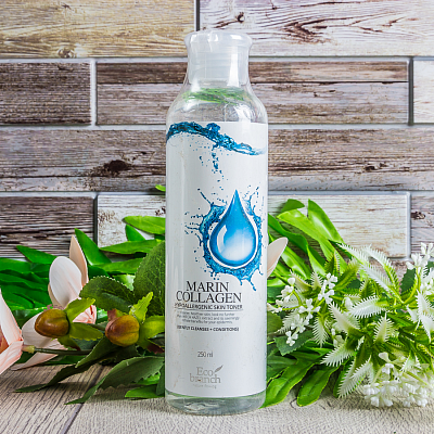 ECO BRANCH Тонер для лица с коллагеном MARIN COLLAGEN Hypoallergenic Skin Toner 250ml
