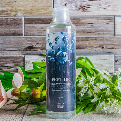 ECO BRANCH Тонер для лица с пептидами PEPTIDE Hypoallergenic Skin Toner 250ml