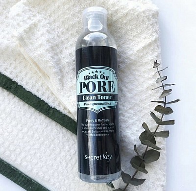 Secret Key Black Out Pore Clean Toner - Тонер с древесным углем для очищения и сужения пор 250 мл